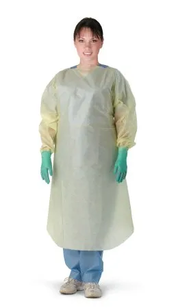 Medline - NON27SMS2 - Weight Multi-Ply Fluid Resistant Isolation Gown