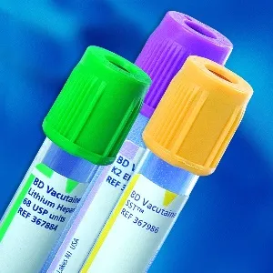 BD Becton Dickinson - BD Vacutainer PST - From: 362788 To: 367987 -   Venous Blood Collection Tube Plasma Tube Lithium Heparin / Separator Gel Additive 13 X 100 mm 4.5 mL Green BD Hemogard Closure Plastic Tube