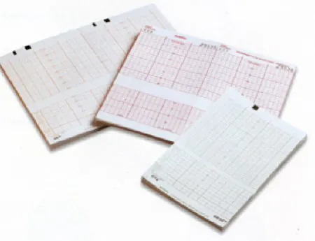 Cardinal - Medi-Trace - 30791761 - Fetal Diagnostic Monitor Recording Paper Medi-Trace Thermal Paper 150 mm X 14.94 Meter Z-Fold Green Grid