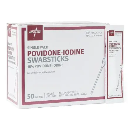 Medline - MDS093901 - IndustriesPovidone/Iodine Swabstick, Each