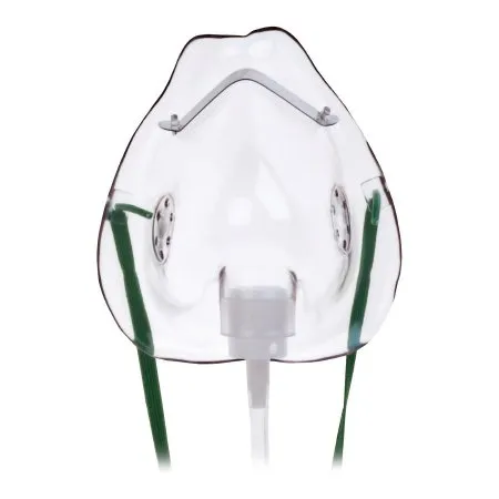 Medline - Hudson RCI - HUD1040 -  Oxygen Mask  Standard Style Adult One Size Fits Most Adjustable Head Strap / Nose Clip