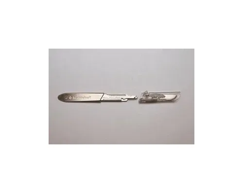 Aspen Surgical - 373915 - Products Bard Parker Safety Surgical Blade Bard Parker Stainless Steel No. 15 Sterile Disposable Individually Wrapped