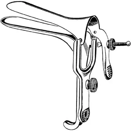 Sklar - Econo - 21-303 - Vaginal Speculum Econo Graves Nonsterile Floor Grade Stainless Steel Small Double Blade Duckbill Disposable Without Light Source Capability