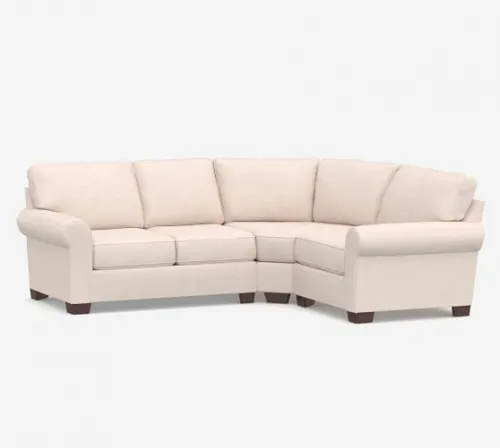 Clinton Industries - From: 3770-10 To: 3770-16  2 door couch w/wedge