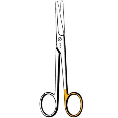 Sklar - 23-1274 - Dissecting Scissors Sklarlite Sklarcut Mayo 6-3/4 Inch Length Or Grade Stainless Steel Nonsterile Finger Ring Handle Straight Blunt Tip / Blunt Tip
