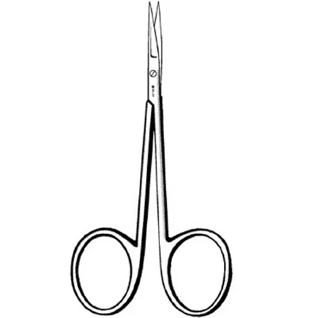 Sklar - 64-2035 - Iris Scissors Sklar Bonn 3-1/2 Inch Length Or Grade Stainless Steel Nonsterile Finger Ring Handle Straight Sharp Tip / Sharp Tip