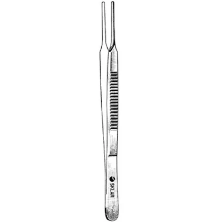 Sklar - 66-6112 - Utility Forceps Sklar Mccollough 4 Inch Length Surgical Grade Stainless Steel Nonsterile Nonlocking Thumb Handle Straight Smooth Tips