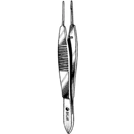 Sklar - 66-6140 - Suture Forceps Sklar Harms 4 Inch Length Surgical Grade Stainless Steel NonSterile NonLocking Thumb Handle Straight