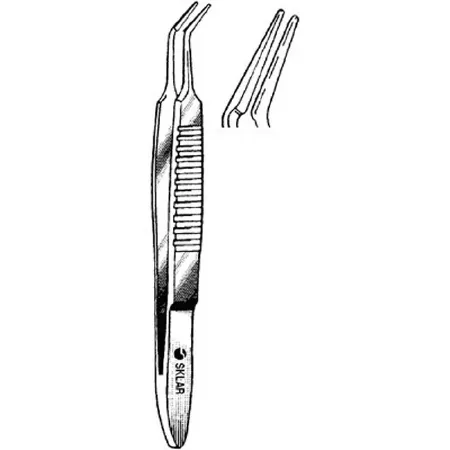 Sklar - 66-6178 - Suture Forceps Sklar Bechert-mcpherson 83 Mm Surgical Grade Stainless Steel Nonsterile Nonlocking Thumb Handle Angled Smooth Tying Platform