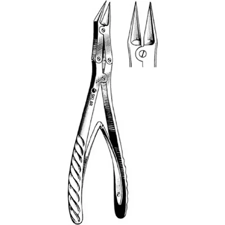 Sklar - 41-1170 - Bone Cutting Forceps Mcindoe 7-1/2 Inch Length Surgical Grade Stainless Steel Nonsterile Nonlocking Thumb Handle Angled