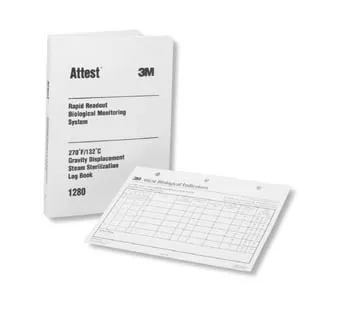 3M From: 1266 To: 1266-A - Log Book With 50 Record Charts For Use All Steam BI-CI Products Sterilizers Attest BI # 1261
