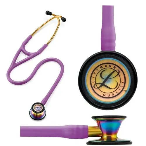 3M - 3158 - Littmann Cardiology III Stethoscope, Rainbow-Finish Chestpiece, Lavender Tube