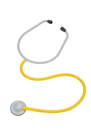 3M Healthcare - SPS-YA1100 - Disposable Stethoscope 3m Yellow 1-tube 28-1/2 Inch Tube Single Sided Chestpiece