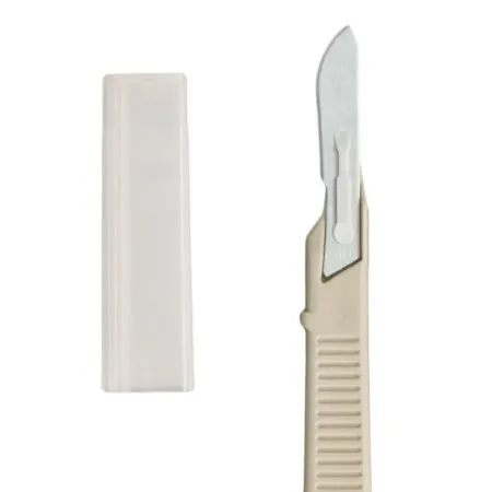 Dynarex - Medicut - From: 4110 To: 4115 -  Scalpel  No. 10 Stainless Steel / Plastic Classic Grip Handle Sterile Disposable