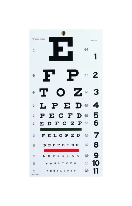 Graham-Field - 4170 - Snellen Eye Chart- 22 L x 11 W