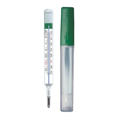 R.G. Medical Diagnostics - Geratherm - 20010-100 - Glass Oral Thermometer Geratherm Glass   Mercury Free Oval Shape Fahrenheit / Celsius