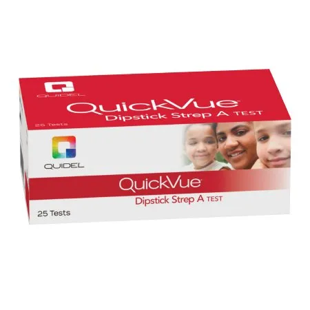 Quidel - QuickVue - 20108 -  Respiratory Test Kit  Strep A Test 50 Tests CLIA Waived