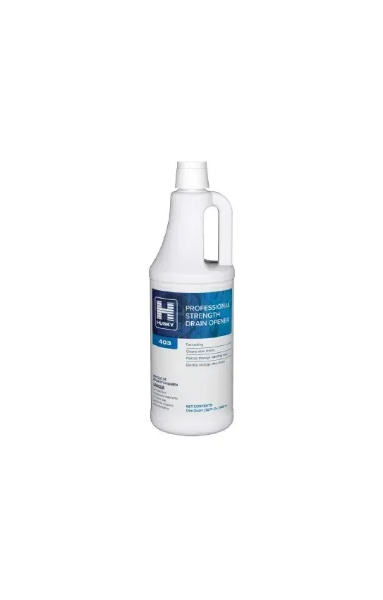 Canberra - Husky 403 - HSK-403-03 - Husky 403 Drain Cleaner Manual Pour Liquid 1 Quart Bottle Mild Scent NonSterile