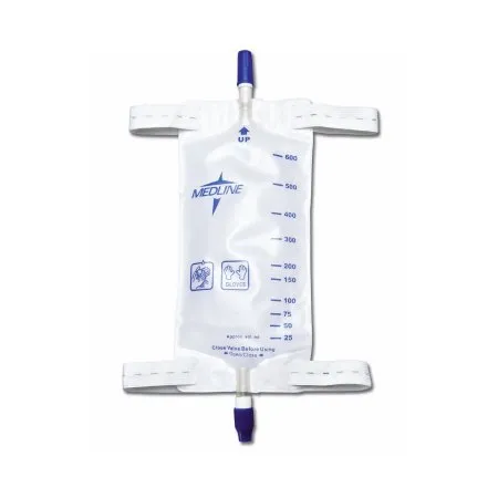 Medline - DYND12574 - Urinary Leg Bag Anti Reflux Valve Sterile Fluid Path 600 mL