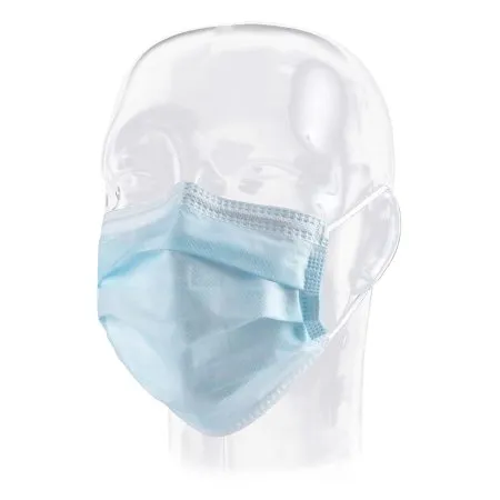 Aspen Surgical - 15111 - Products Procedure Mask Pleated Earloops One Size Fits Most Blue NonSterile ASTM Level 1 Adult