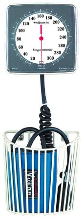 W.A. Baum - Baumanometer - 0950NL - Aneroid Sphygmomanometer Unit Baumanometer Adult Cuff Polyester Cuff 23 to 40 cm Wall Mount