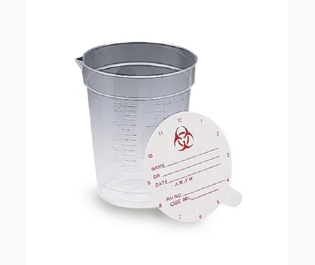 Medegen Medical Products - Vollrath - M4646 - Specimen Container with Pour Spout Vollrath 192 mL (6.5 oz.) Paper Lid NonSterile