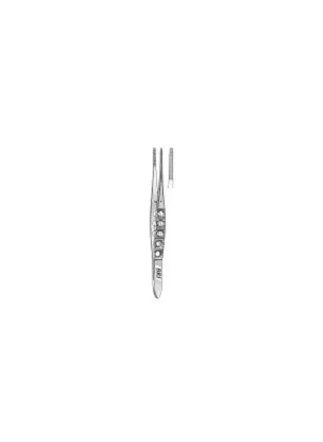 Integra Lifesciences - Miltex - 6-28 - Dressing Forceps Miltex 5-1/2 Inch Length Or Grade German Stainless Steel Nonsterile Nonlocking Thumb Handle Straight Serrated Tips