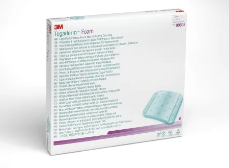 3M - From: 90600 To: 90604 - Tegaderm High Performance Foam Dressing Tegaderm High Performance 8 X 8 Inch Without Border Film Backing Nonadhesive Square Sterile