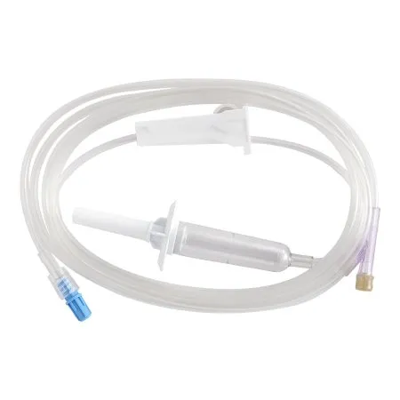 Kawasumi Laboratories - Kawasumi - From: IV-009Y To: IV-025Y -  Primary IV Administration Set  Gravity 1 Port 10 Drops / mL Drip Rate Without Filter 84 Inch Tubing Solution
