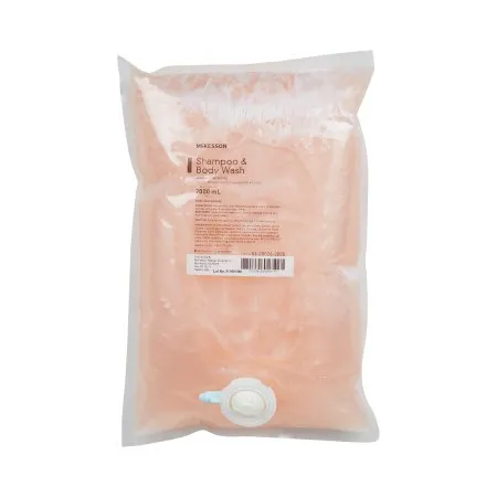 Mckesson - 53-28026-2000 - Shampoo And Body Wash Mckesson 2 000 Ml Dispenser Refill Bag Apricot Scent