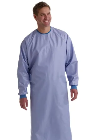 Medline - Blockade / AngelStat - MDT012090L - Surgical Gown With Towel Blockade / Angelstat Large Ceil Blue Sterile Reusable