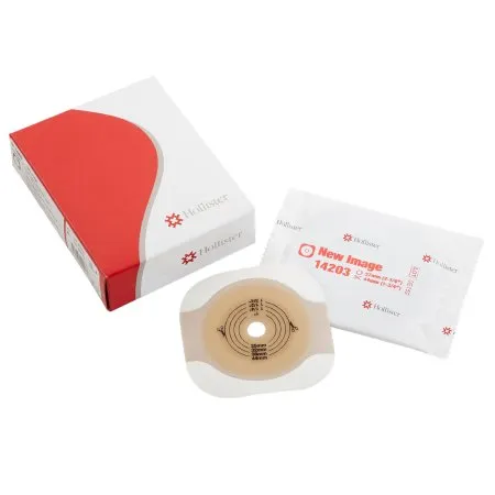 Hollister - New Image FlexTend - 14203 -  Ostomy Barrier New Image Flextend Trim to Fit  Standard Wear Adhesive Tape 57 mm Flange Red Code System Hydrocolloid Up to 1 3/4 Inch Opening