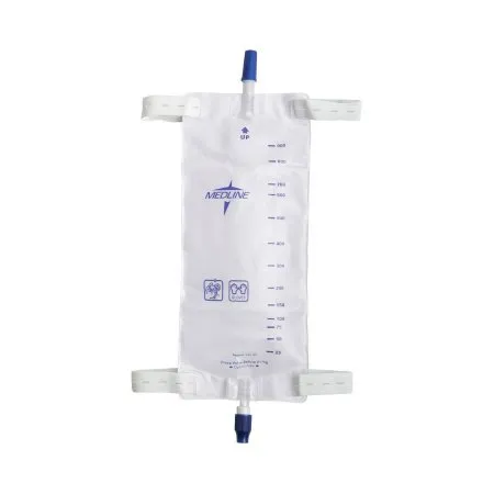 Medline - DYND12578 - Industries Leg Bags with Comfort Strap and Twist Valve Drainage Port, Large, 32 fluid ounce (900 mL).