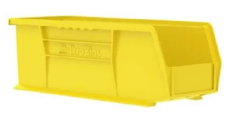 Akro-Mils - Akrobins - 30234YELLO - Storage Bin Akrobins Yellow Plastic 5 X 5-1/2 X 14-3/4 Inch