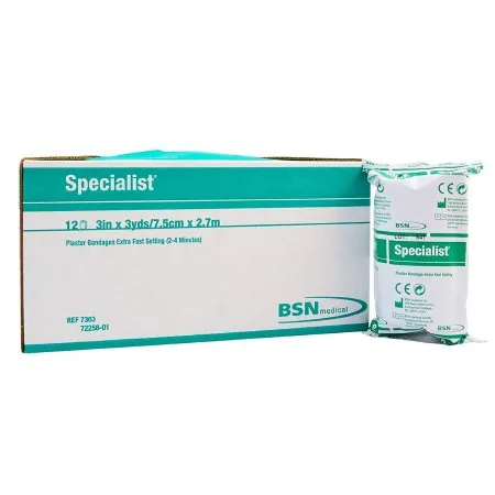 BSN Medical - Specialist - 7363 - Plaster Bandage Specialist 3 Inch X 9 Foot Plaster of Paris White