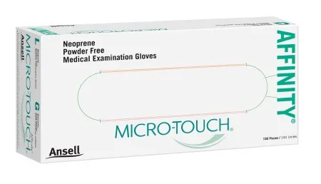 Ansell Healthcare - Micro-Touch Affinity - 3771 - Ansell Micro Touch Affinity Exam Glove Micro Touch Affinity Small NonSterile Polychloroprene Standard Cuff Length Textured Fingertips Green Chemo Tested