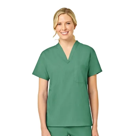 Fashion Seal Uniforms - 6794-XL - Scrub Shirt X-large Jade Green 2 Pockets Short Sleeve Unisex