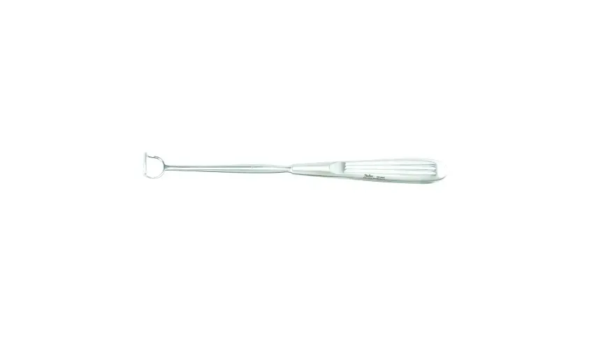 Integra Lifesciences - Miltex - 20-802 - Adenoid Curette Miltex Barnhill 8-1/2 Inch Length Hollow Handle With Grooves Size 1 Tip Curved Fenestrated Rectangular Tip