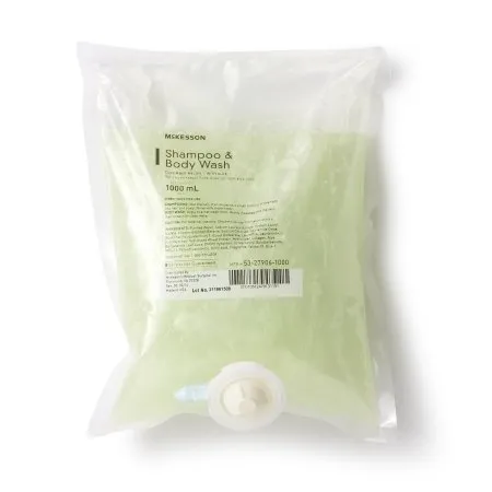 McKesson - 53-27906-1000 - Shampoo and Body Wash 1 000 mL Dispenser Refill Bag Cucumber Melon Scent