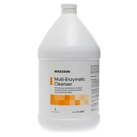 McKesson - From: 53-28501 To: 53-28502  Multi Enzymatic Instrument Detergent  Liquid 1 gal. Jug Eucalyptus Spearmint Scent