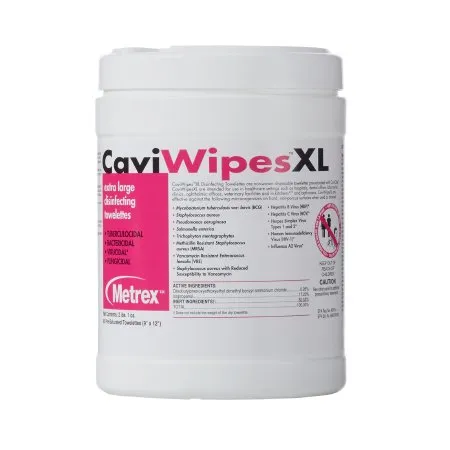 Metrex Research - CaviWipes - 13-1150 -   Surface Disinfectant Premoistened Alcohol Based Manual Pull Wipe 66 Count Canister Alcohol Scent NonSterile