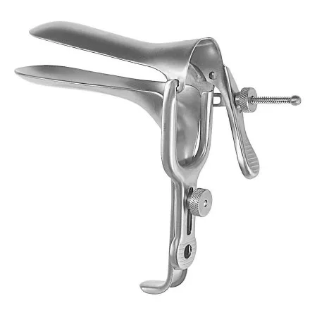 McKesson - McKesson Argent - 43-1-303 - Vaginal Speculum McKesson Argent Graves NonSterile Surgical Grade Stainless Steel Small Double Blade Duckbill Reusable Without Light Source Capability