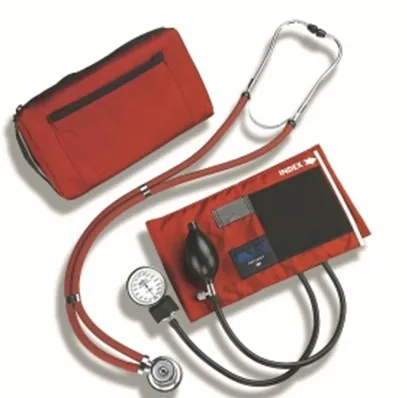 Mabis Healthcare - Match Mates - 01-360-081 - Reusable Aneroid / Stethoscope Set Match Mates Adult Cuff Dual Head Sprague Stethoscope Pocket Aneroid