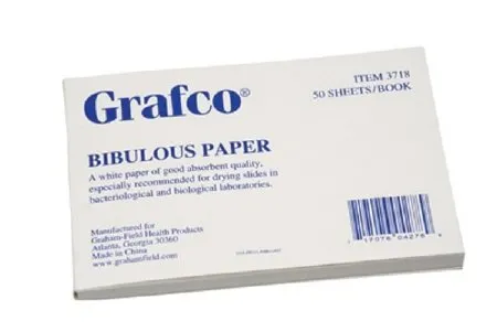 Graham Field Health Products - Grafco - 3718 - Graham Field  Bibulous Paper  4 X 6 Inch  0.18 mm Thick  A Grade Cotton Fiber