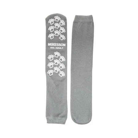 McKesson - From: 40-3800 To: 40-3828  TerriesSlipper Socks  Terries 2X Large Gray Above the Ankle
