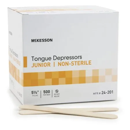 McKesson - 24-201 - Tongue Depressor 5 1/2 Inch Length Wood