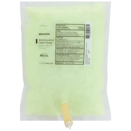 McKesson - 53-28086-800 - Antimicrobial Soap McKesson Lotion 800 mL Dispenser Refill Bag Herbal Scent