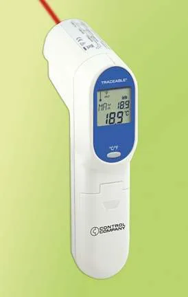 Fisher - 0666438 - Infrared Thermometer Fisherbrand™ Traceable® Fahrenheit / Celsius -76° To +932°f (-60° To +500°c) Infrared Sensor Handheld Battery Operated