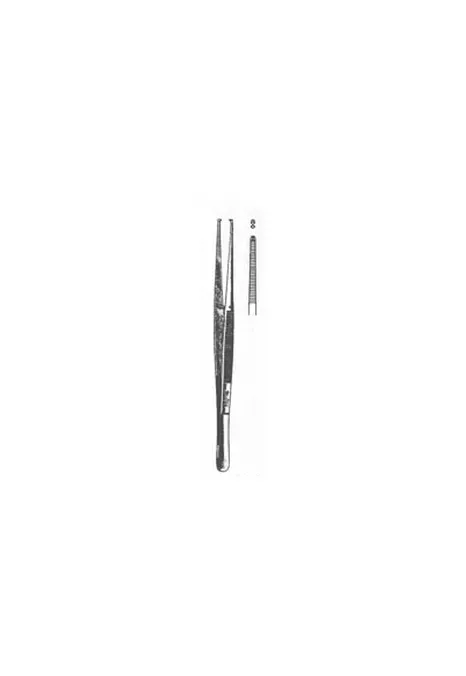 Integra Lifesciences - Miltex - 6-164A - Tissue Forceps Miltex Potts-smith 12 Inch Length Or Grade German Stainless Steel Nonsterile Nonlocking Thumb Handle Straight Serrated Tips With 1 X 2 Teeth