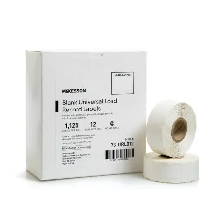 McKesson - 73-URL012 - Sterilization Load Record Label Steam / EO Gas / Sterrad Sterilization System